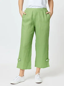 Side Button Linen Pant | Lawn