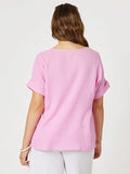 Cotton V-Neck Top Threadz Basics