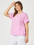 Cotton V-Neck Top Threadz Basics