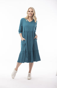 ESSENTIALS DRESS LAYERS LONG | Teal