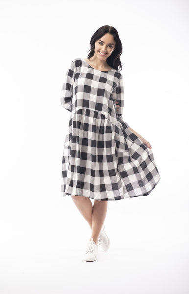 Orientique Gingham Bubble Dress – Burton's Clothing
