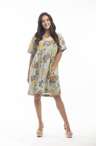 LISBON DRESS BOXY RUCHED