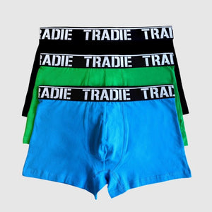 TRADIE Fitted Trunk | 3 pack | Blue/Green/Black