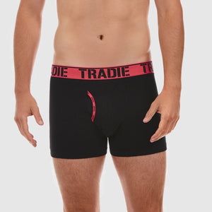 TRADIE Man Front Trunk | Black with Fluro Red