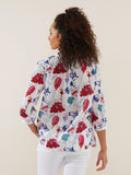 Arts Flower Print Shirt