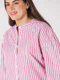 Paneled Stripe Shirt | Chilli