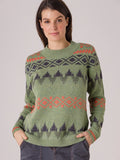 Fairisle Jumper | Foliage Green Mix